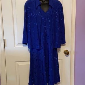 Sheri Martin royal blue dress w/jacket